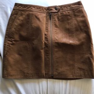 free people faux leather skirt